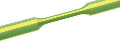 HellermannTyton Schrumpfschlauch ohne Kleber Grün und Gelb, Durchmesser: 12 mm, Schrumpfrate 3:1, 1 m - Bild 1