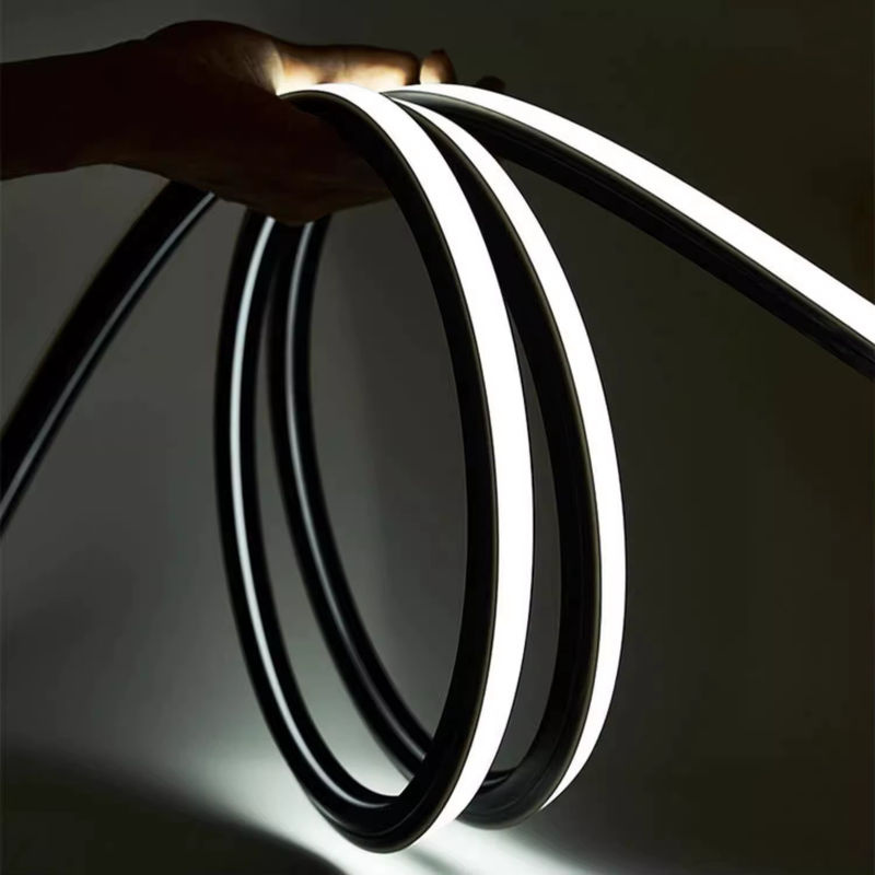 Khelse RGBIC Neon Flex LED Streifenlicht in Schwarz, wasserdichter Silikon-Kanaldiffusor für WS2811 und WS2812B - Bild 4