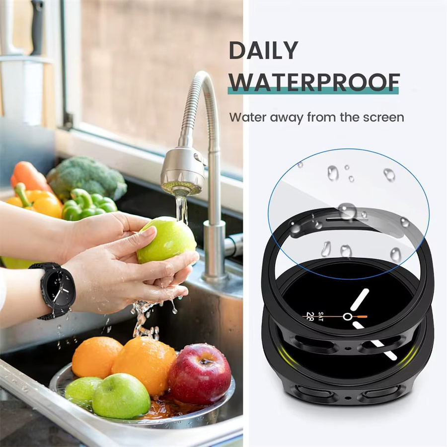 Samsung Galaxy Watch 8 Armband, Silikon, Schwarz - Bild 4