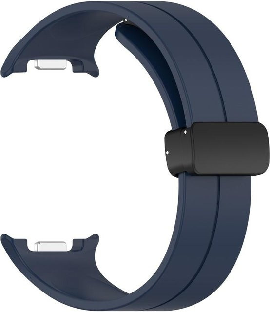 Uhrenarmband Silikon, Magnetischer Schnallen-Loop, dunkelblau, Unisex - Bild 1