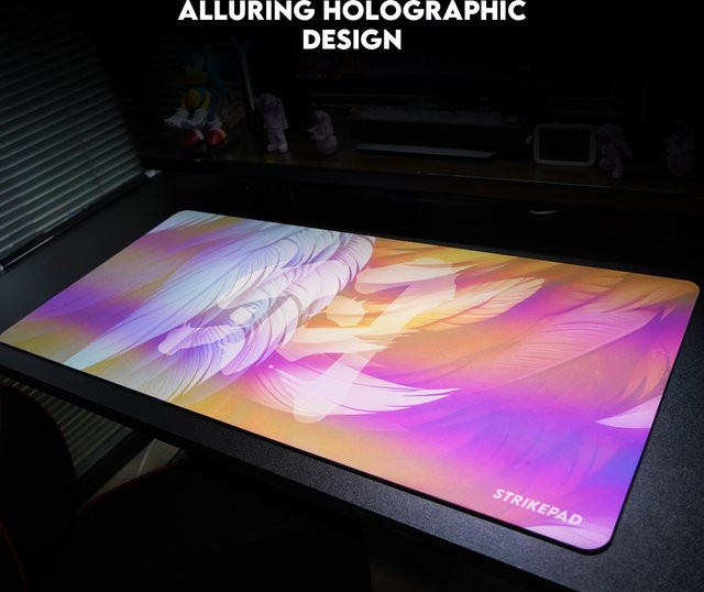 Gaming-Mauspad mit Transformationsmuster in Multicolour, wasserdicht und ohne Kantennähte, B/T/H: 90 cm x 40 cm x 0,3 cm - Bild 1