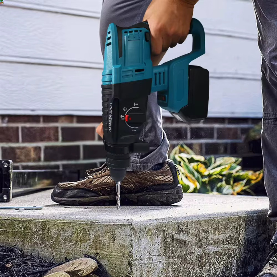 Makita LXT Akku Schlagbohrmaschine mit bürstenlosem Motor, 26 mm Cordless Bohrhammer in Blau, kompatibel mit 18V Makita Batterien - Bild 4