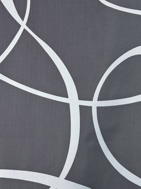 Schiebevorhang Heine Home aus Polyester in Grau und Weiß, semi-transparent mit Klettverschluss, Höhe: 145 cm, Breite: 145 cm - Bild 1