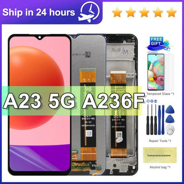 Samsung A23 5G LCD-Display mit Touchscreen Digitalisierer in Schwarz, 6,6 Zoll - Bild 1