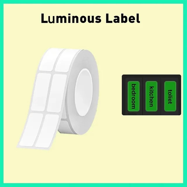 Niimbot Leuchtende Etikettenaufkleber Selbstklebend im Dunkeln Leuchtend Multicolour für B1 B21 B3S B203 - Bild 1