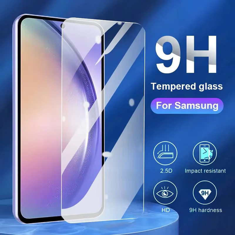 3-teiliges Set vollflächiger Displayschutz aus gehärtetem Glas für Samsung Galaxy S25 S24 S23 S22 S21 S20 S10 S9 Plus und S24 FE in Transparent - Bild 5