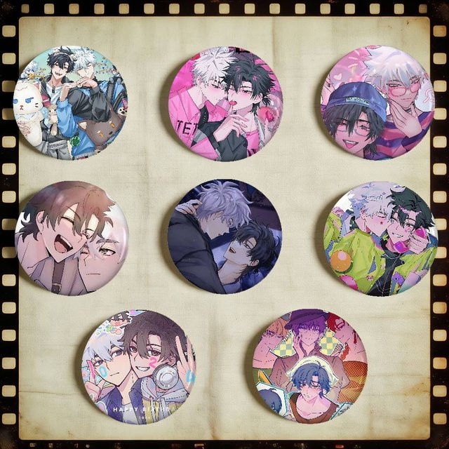 Bilibili Abzeichen-Broschen, Runde Anstecknadeln, Unisex - Bild 1