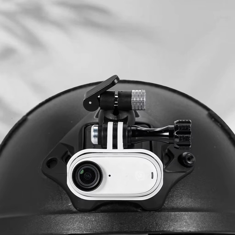FEICHAO Kugelkopf-Helmkamera-Schnellverschlusshalterung mit 17 mm Durchmesser in Schwarz für GoPro Hero 13, DJI Action 5 und Insta360 X5 - Bild 2