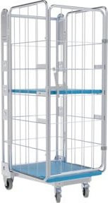 HMH nestainer Behälter 1630 KU, blau, Kunststoff, B: 73,0 cm, H: 84,5 cm, T: 20,5 cm - Bild 1