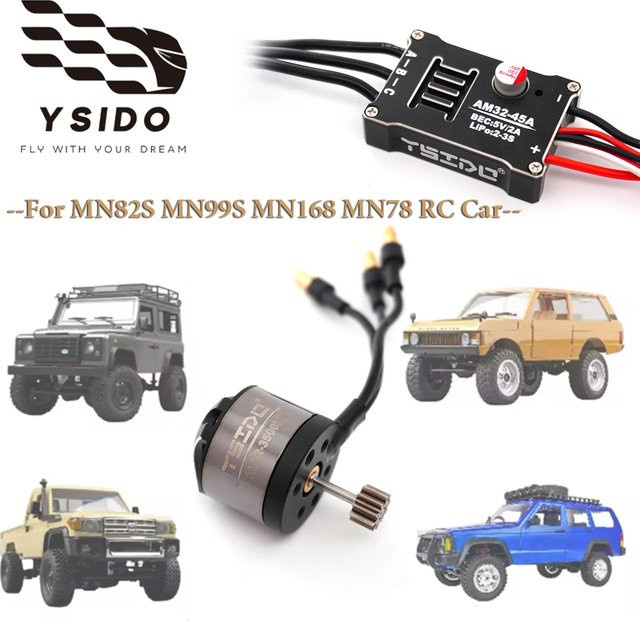 YSIDO Außenläufermotor AM32 45A ESC, 1/12 RC Car Crawler, Power Kit Teile - Bild 1