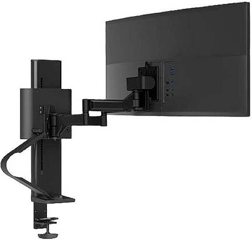 Ergotron TRACE Monitorhalterung für 1 Display bis 38 Zoll, schwarz, Tischklemme, höhenverstellbar und schwenkbar - Bild 2