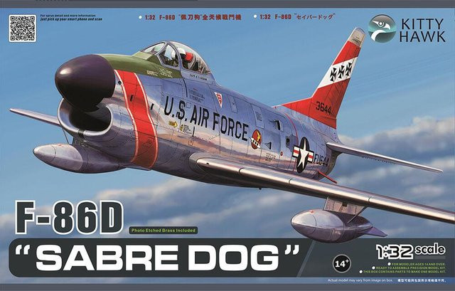 Kitty Hawk F-86D Sabre Dog, Fahrzeuge, 1:32, ab 14 Jahren - Bild 1