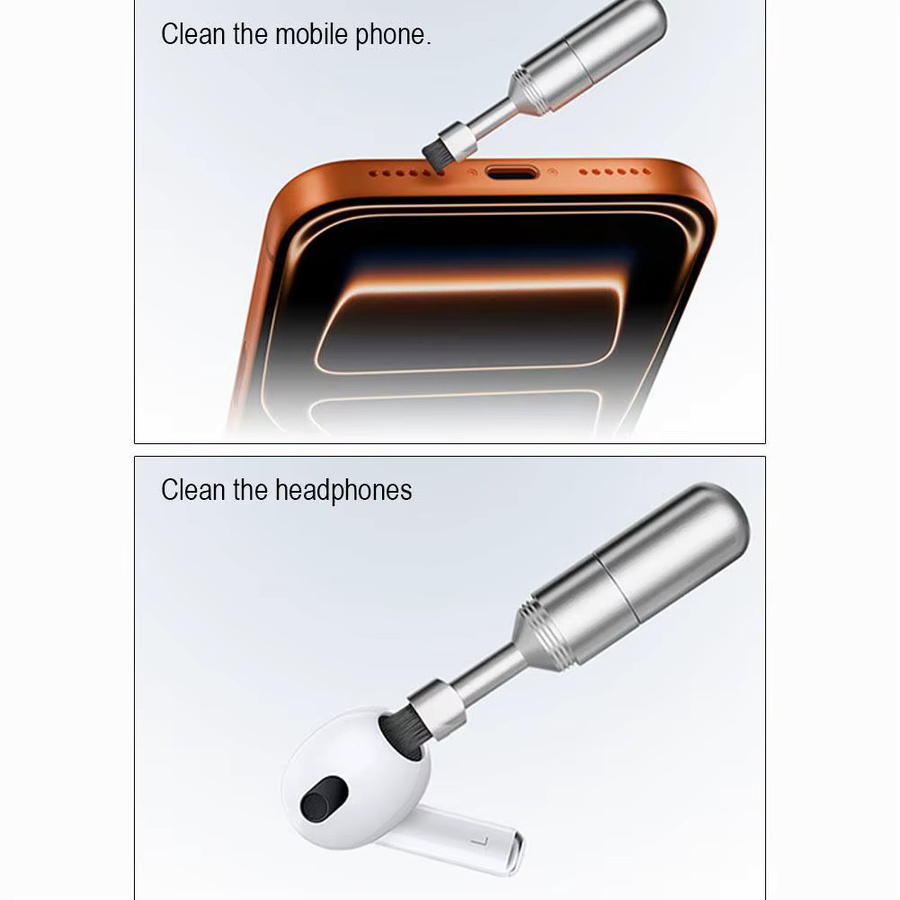 Hagibis SIM-Karten-Entfernungswerkzeug und Reinigungsset in Silber für iPhone und Android - Bild 5