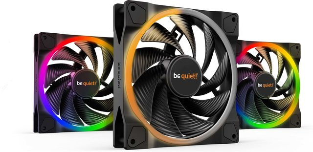 be quiet! Light Wings PWM Gehäuselüfter Triple Pack, Schwarz, B/T/H: 14 x 14 x 2,5 cm - Bild 2