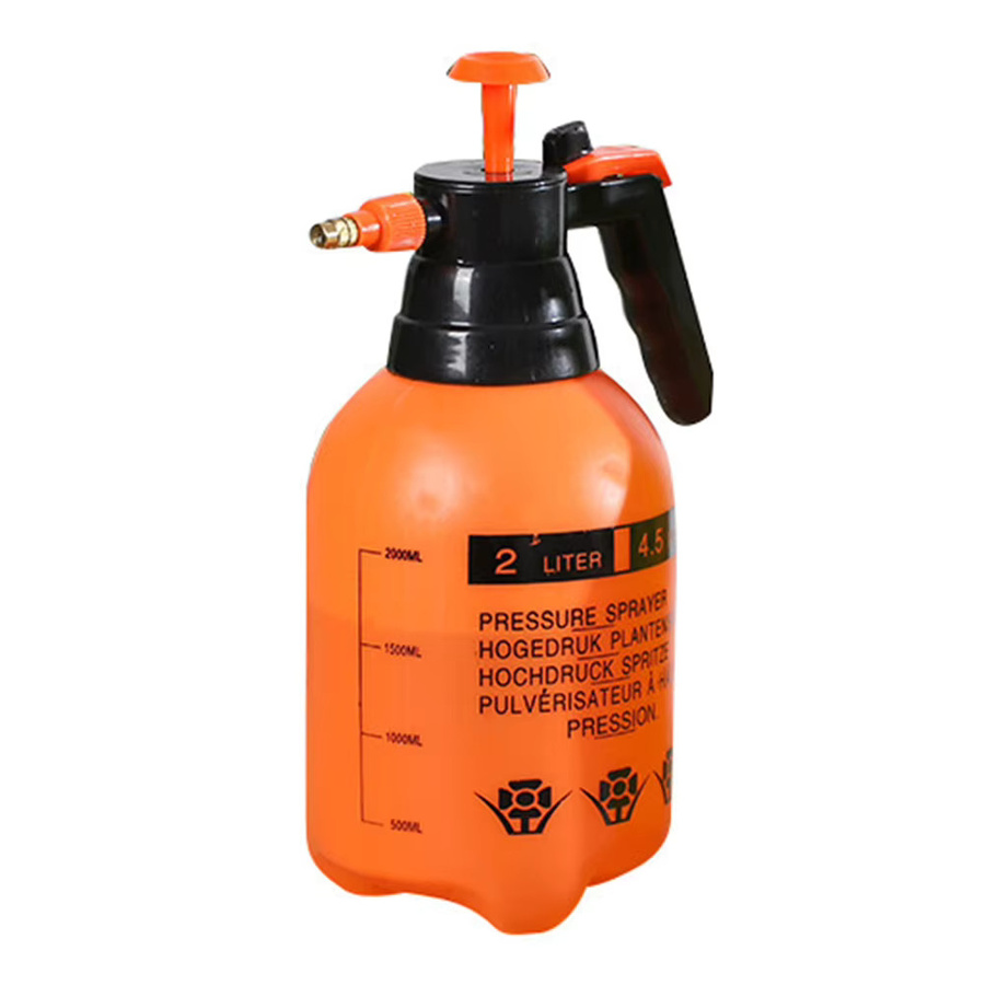 VKTECH Manuelle Gartenspritze in Orange mit 2 l Fassungsvermögen zur Unkrautvernichtung und Gartenpflege - Bild 4