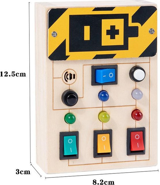 Kidsly Montessori Busy Board, Sensorisches Spielzeug aus Holz, ab 3 Jahre - Bild 1