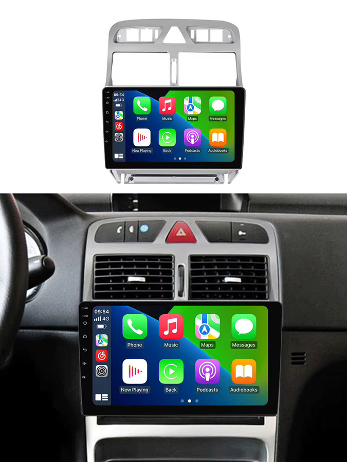 AUTOSHARK Android 15 Autoradio mit Navi und Carplay für Peugeot 307 307CC 307SW (2002-2013), 2 Din Multimedia-Player, Schwarz - Bild 7