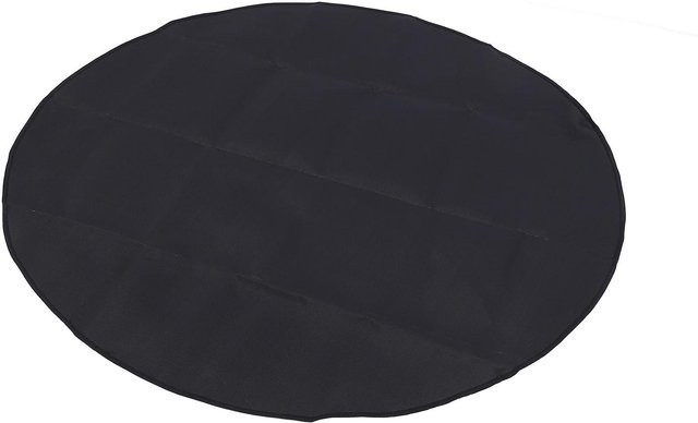 Runde Feuerstelle Matte von KONNWEI aus Glasfaser und Silikon, Ölbeständig und Feuerfest, Farbe: Schwarz, Durchmesser: 120 cm - Bild 1