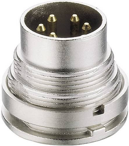 Lumberg SGV 70 DIN-Rundsteckverbinder Stecker für vertikalen Einbau, 7-polig, Silber - Bild 1