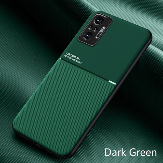 Xiaomi Handyhülle aus Leder mit Magnetfunktion für Redmi Note 10, Note 10S, Note 10 Pro Max und Redmi Note 10 4G in Grün - Bild 1