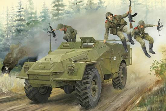 Trumpeter Russian BTR-40 APC, Fahrzeuge, Grün - Bild 1