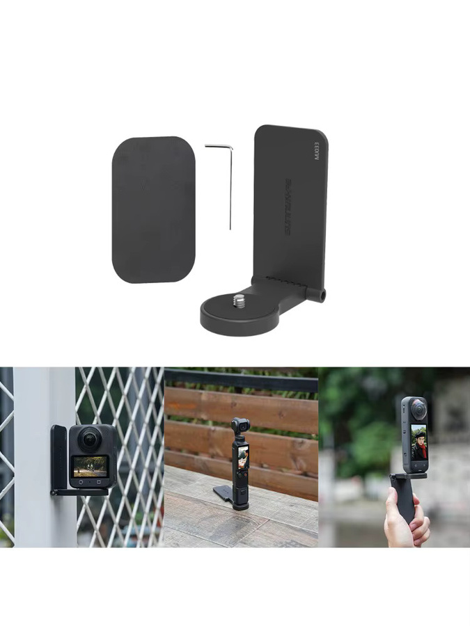 ZNTCH Magnetische Desktop-Halterung in Schwarz für DJI Osmo 360, Insta360 Go Ultra X4 X5 und DJI Pocket 3/Action 5 - Bild 7