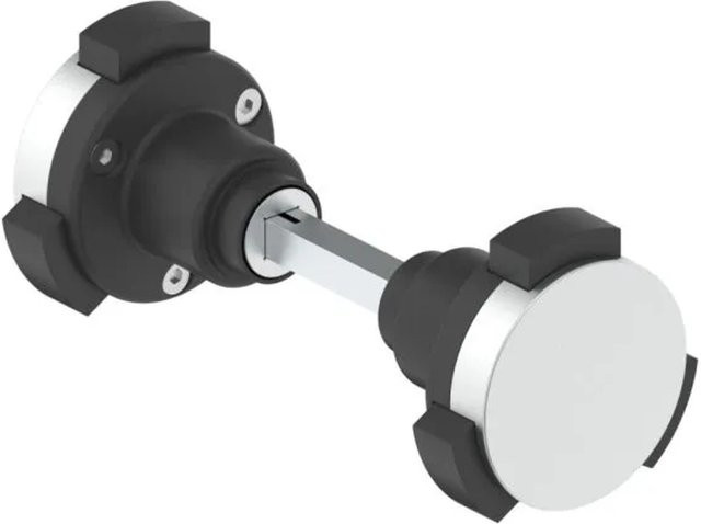 FeNau Sicherheitsknauf aus Aluminium mit Drückerstift in Silber, Paar, Drückerstift 8 x 8 mm - Bild 1