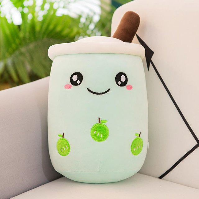 Milchteetasse Plüschtier, Puppe, 25cm, Bunt / Mehrfarbig, Grün - Bild 1
