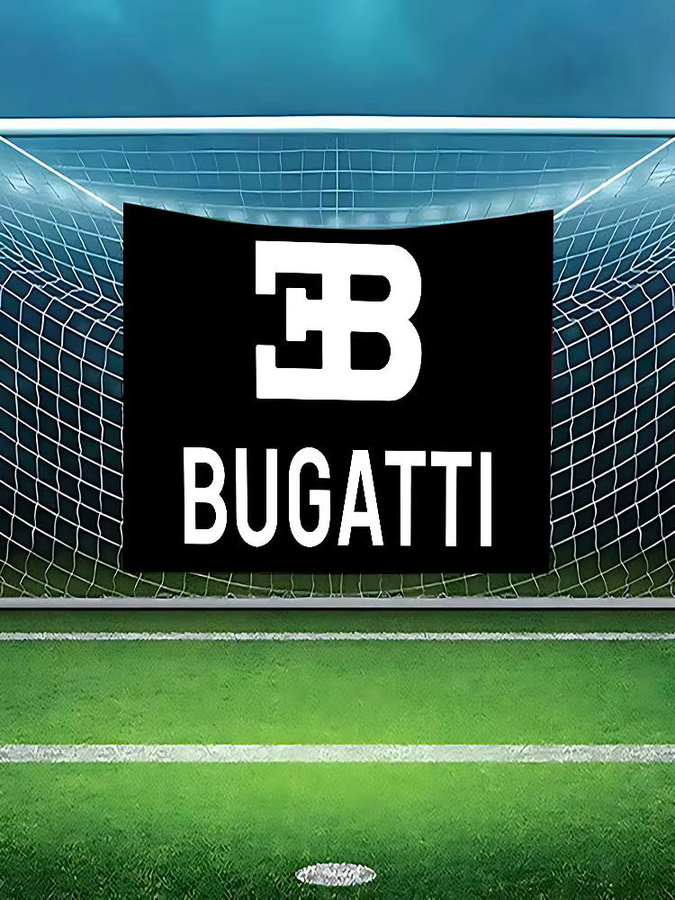 B-Bugatti Wandteppich Flagge Banner Schwarz für Garage und Schlafzimmer B/H: 50 x 70 cm - Bild 5