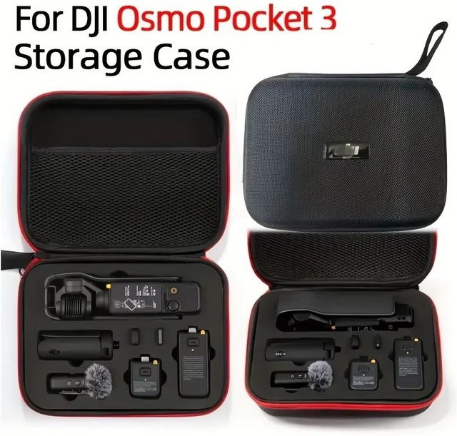 DJI Osmo Pocket 3 Aufbewahrungstasche und Kameragehäuse in Schwarz - Bild 1