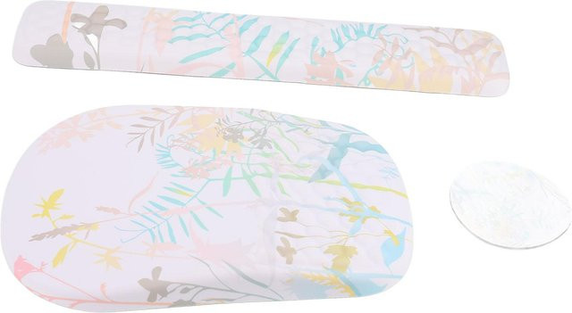 Ergonomisches Mauspad mit Handgelenkstütze aus Memory-Schaum und Untersetzer von CosyHome in Multicolour mit Blooming Flowers Design - Bild 1