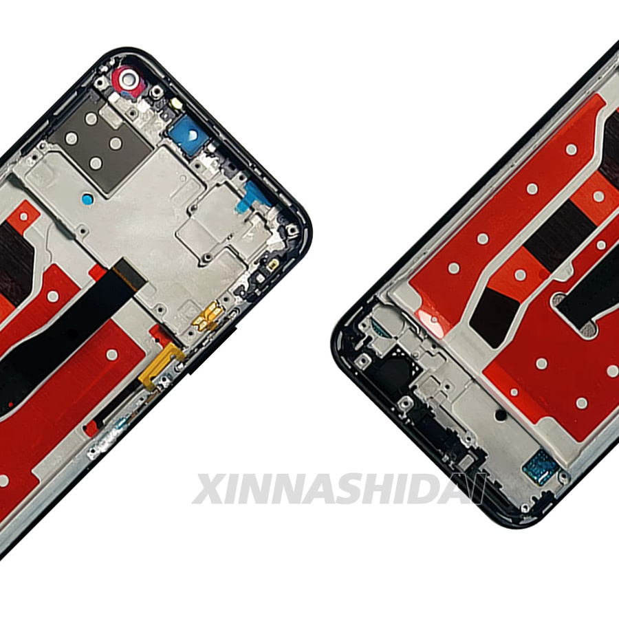 Ersatz LCD Display mit Touch Screen und Rahmen für Huawei P40 Lite CDY-NX9A JNY-LX9A inklusive Batterieabdeckung in Schwarz oder Silber - Bild 2