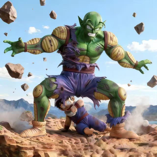 Bandai Dragon Ball Z Anime Figur Piccolo und Son Gohan aus PVC, Multicolor, Höhe: 28 cm - Bild 1