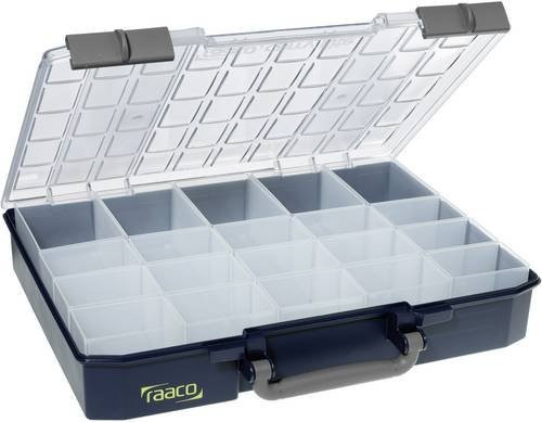 Raaco CarryLite 80 Sortimentskoffer Blau mit 20 Fächern B: 41,3 cm, H: 7,9 cm, T: 33,0 cm - Bild 1