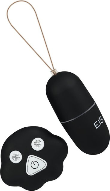 Vibro-Ei mit Funkfernbedienung in Schwarz, Durchmesser: 7,5 cm - Bild 1