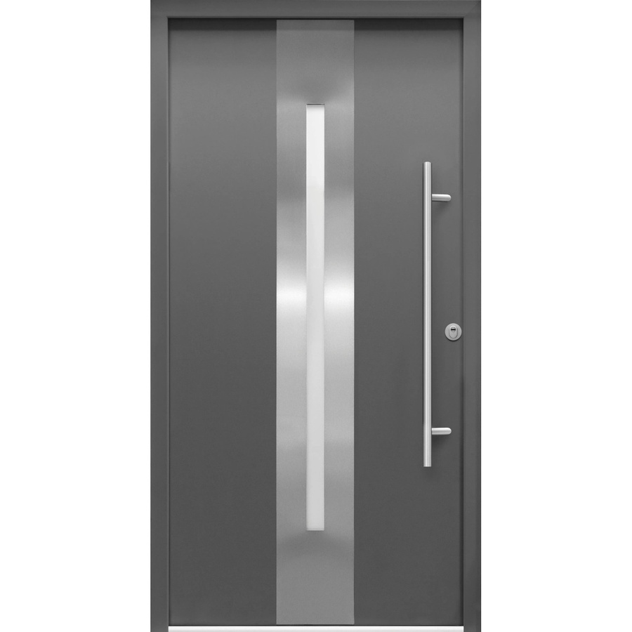 Splendoor Sicherheits-Haustür ThermoSpace Prime Dublin RC2 Komfort in Anthrazit mit Glaseinsatz, Rechtsausführung, B: 100 cm, H: 210 cm - Bild 2