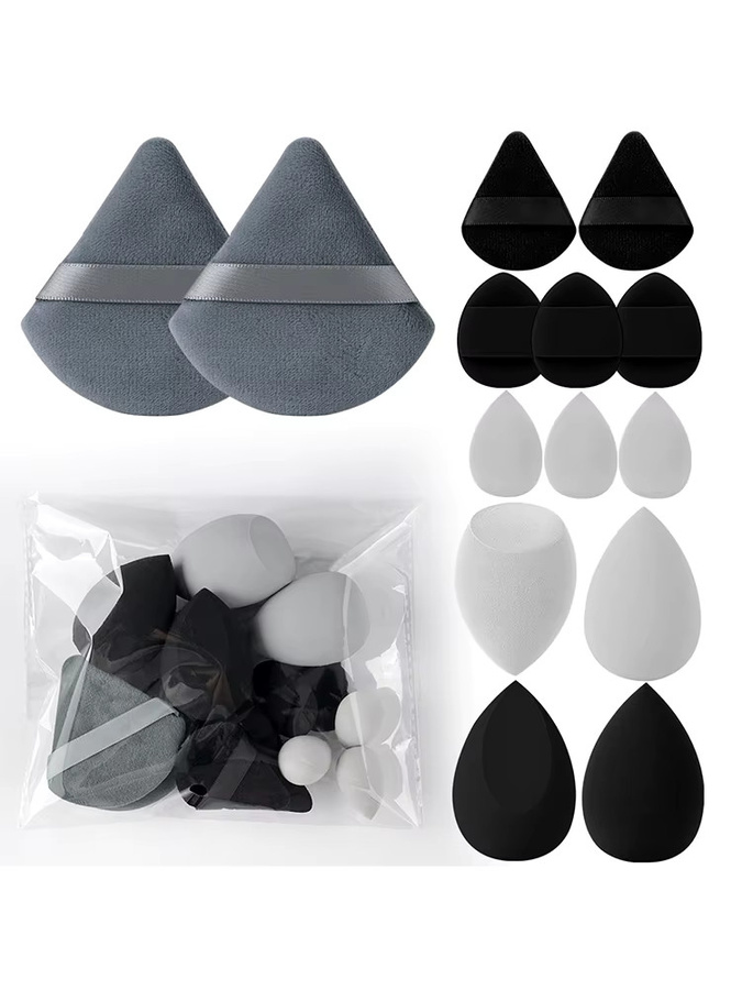 14-teiliges Make-up-Schwamm-Set für Damen, Kosmetikmixer, Foundation Puff, Puderquasten - Bild 2