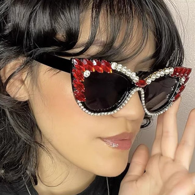 BYLEN Sonnenbrille Cat-Eye, Vollrand, Kunststoff, multicolor, Damen - Bild 1