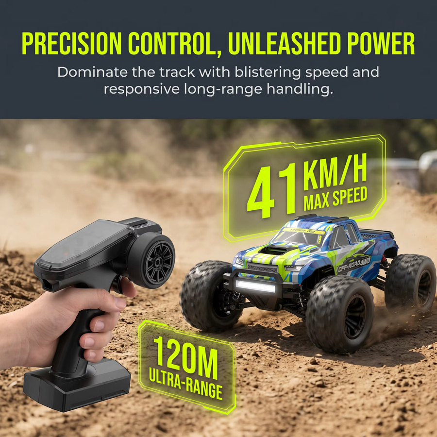 MJX 14208 RC Offroad-Auto, 1/14, 4WD, Hochgeschwindigkeits-Drift-Rennwagen, Monster-Truck, ferngesteuert - Bild 6