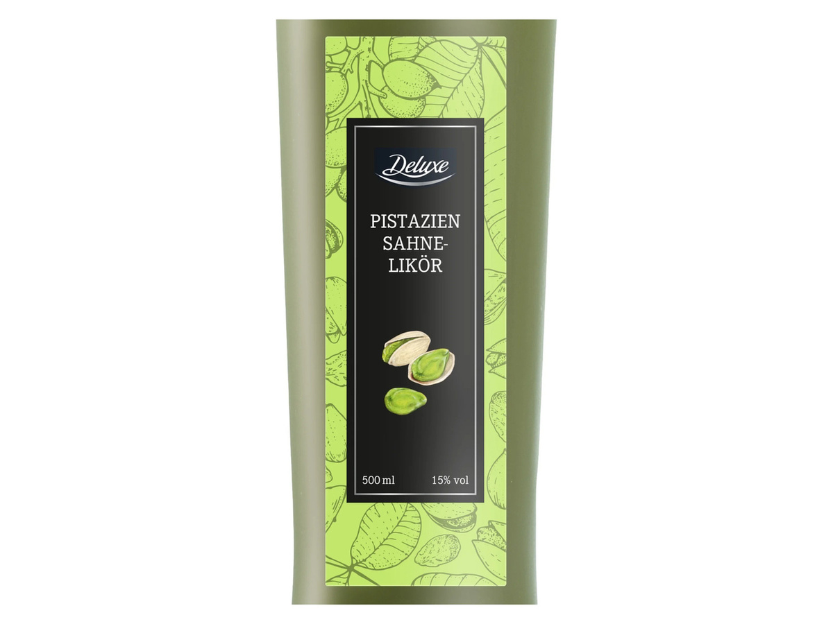 DELUXE Pistazien Sahnelikör, 0,5 l - Bild 2