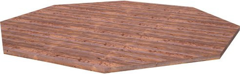PALMAKO Holzfußboden für Pavillon Betty 2, braun, B/H/T: 465 x 2,8 x 465 cm - Bild 1