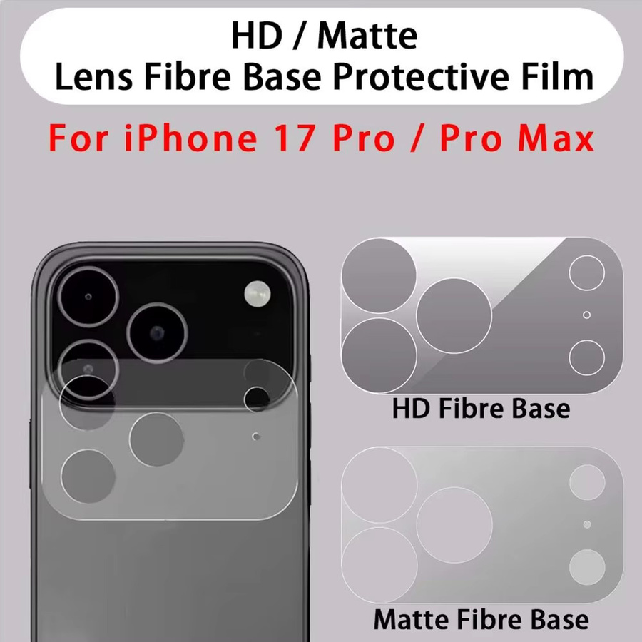 Full Cover Lens Schutzfolie Matte Frosted Anti Scratch für Apple iPhone 17, iPhone 17 Air und iPhone 17 Pro Max in Transparent - Bild 4