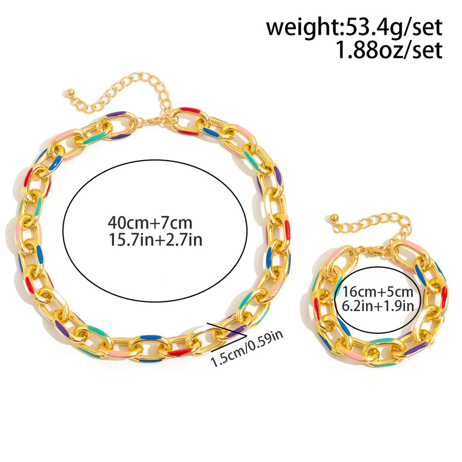 Ingemark Schmuck-Set, Halskette, Armband, Bunt, Gold, Damen - Bild 2