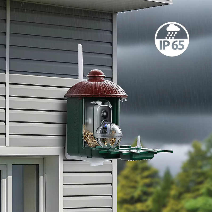 XVIM Smart Bird Feeder Kamera mit 4MP 2K HD Video, Solar Power und WiFi, Outdoor Vogelhaus mit Zwei-Wege-Audio - Bild 2
