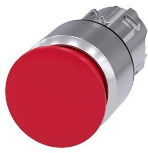 Siemens Pilzdrucktaster 3SU1050-1AA20-0AA0 in Rot, Metall, IP66 IP67 IP69/IP69K - Bild 1