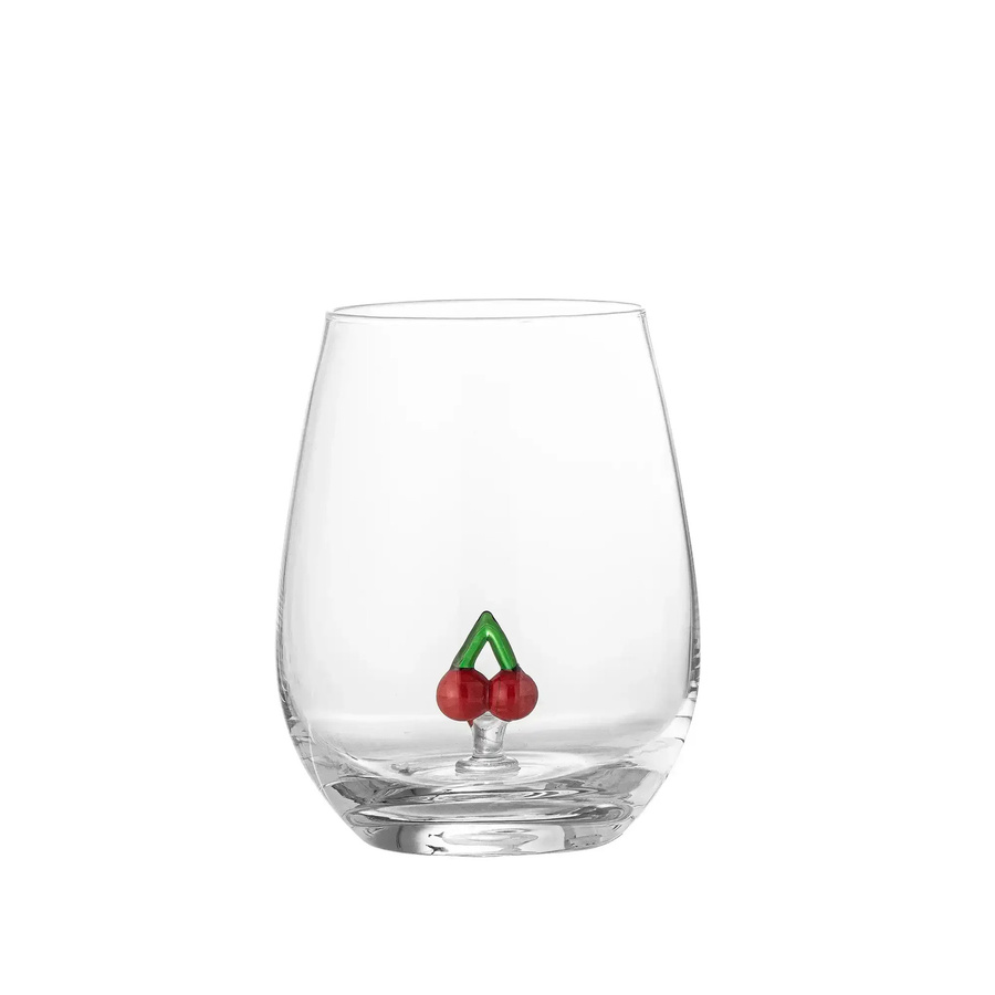 Bloomingville Trinkglas Misa Cherry aus Glas in Transparent - Bild 1