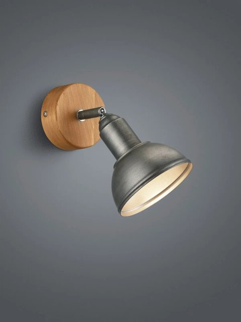 Trio Delhi Spot Scheinwerfer-Flutlicht 1-flammig in Nickel antik mit E14 Fassung - Bild 1