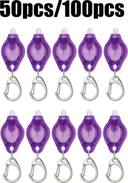 Alonefire Mini UV-Schlüsselanhänger-Lampe in Purple mit 365/395nm LED zur Geldprüfung und Fleckenerkennung - Bild 1
