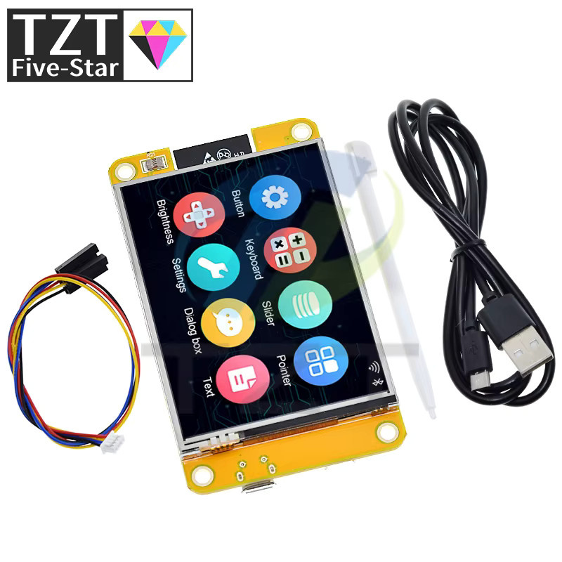 TZT ESP32 LVGL Entwicklungsboard mit 2,8 Zoll LCD TFT-Modul, WLAN und Bluetooth, Smart Display Bildschirm mit Touchfunktion - Bild 3