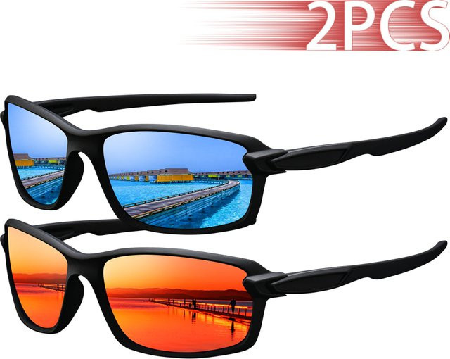 WSZ Sonnenbrille, Vollrand, rectangular, Kunststoff, black, Unisex - Bild 1